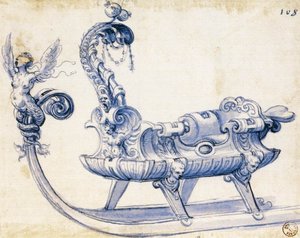 そりのスケッチ 作： Giuseppe Arcimboldo